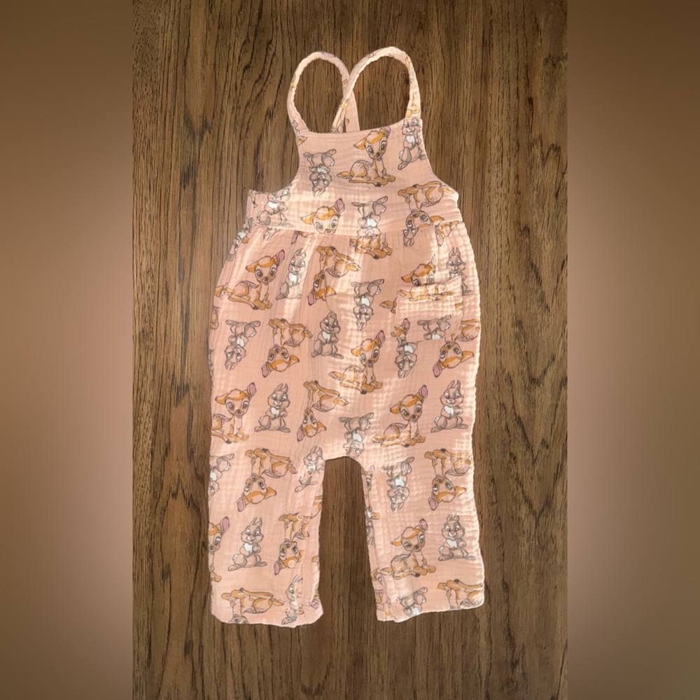 Bambi Disney Kids Romper Overalls 18 M